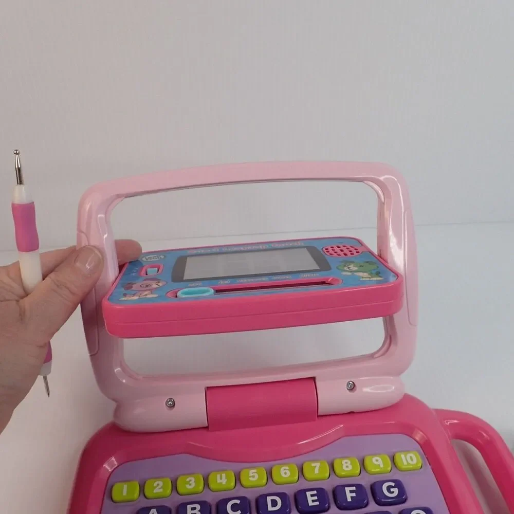LeapFrog 2 in 1 LeapTop Touch & Laugh & Learn Pink LIL' GAMER Lot of 2 Toys